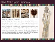 Tablet Screenshot of davemcloughlinceramics.com